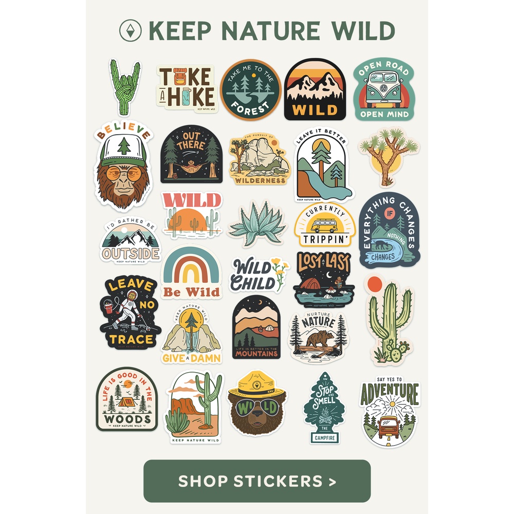 

(COD) sticker KEEP NATURE WILD aestethetic journaling sticker pack custom