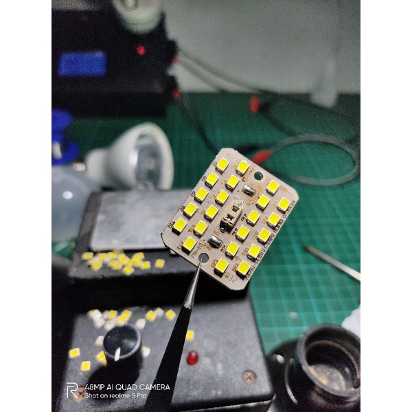 100PCS SMD 2835 9V 150MA PUTIH  RZX AUTHENTIC DOKTERLAMPUTV UNTUK SERVIS LAMPU PHILIPS HANNOCHS PANASONIC DLL