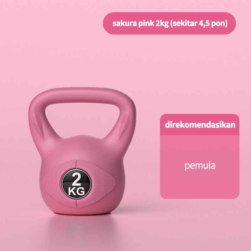 (PO,Dikirim 20 Juni)2KG Halter kebugaran dumbel ketel olahraga rumah Peralatan pelatihan kebugaran yang sehat dan ramah lingkungan