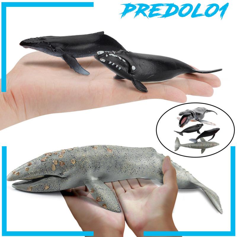 [PREDOLO1] Simulation Whale Model Toy Ornaments Crafts Teaching Aid for Girls Kids Boys