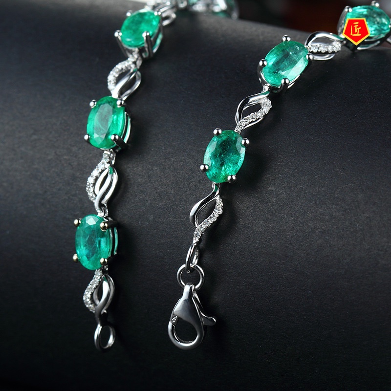 [Ready Stock]Elegant Creative Emerald Bracelet