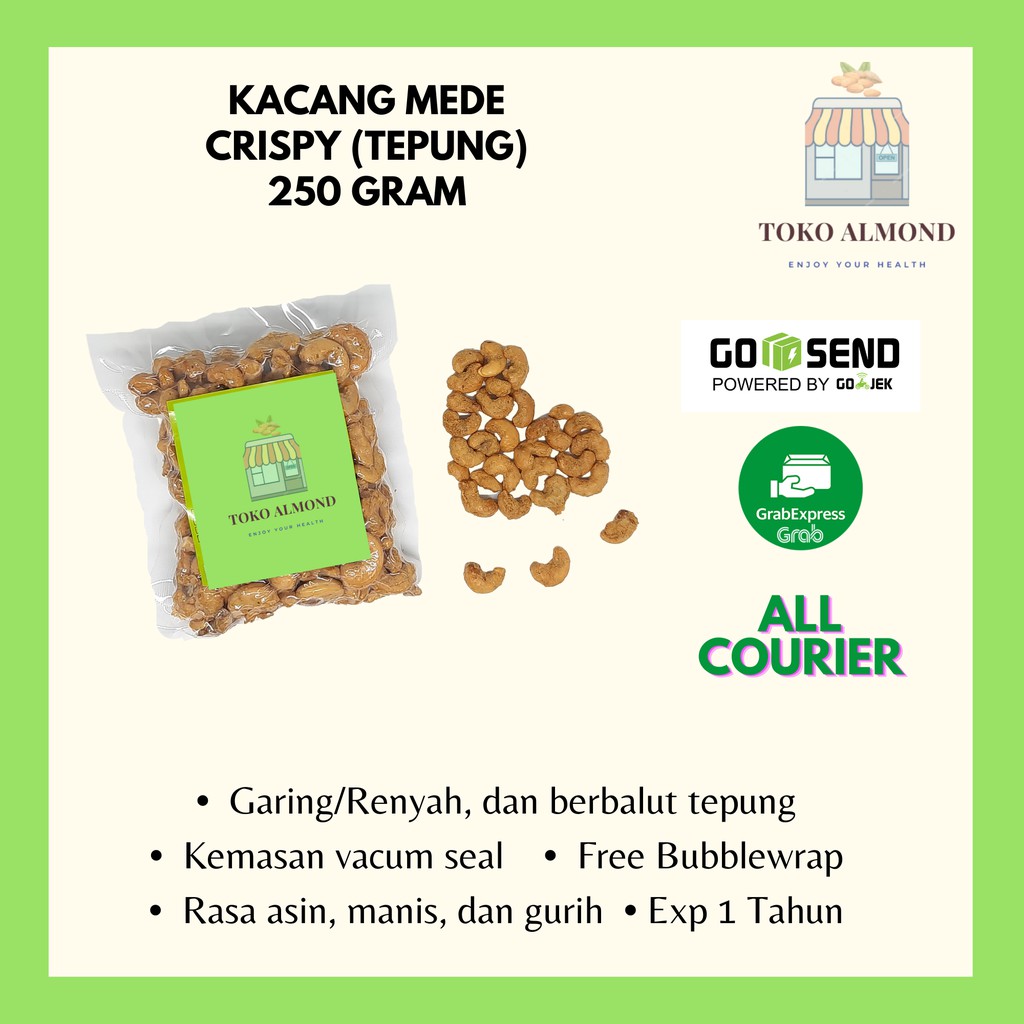 

Kacang Mede Crispy/ Cashew Nut Crispy 250gr