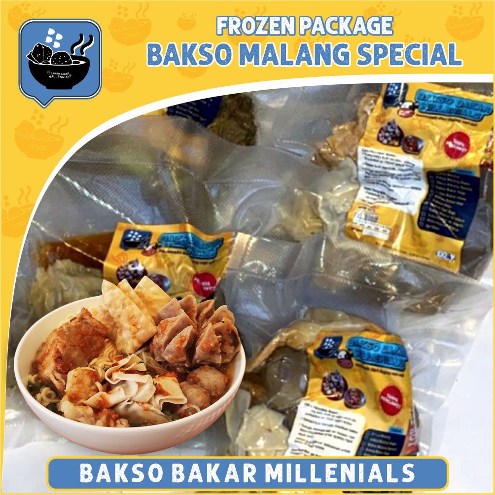 

Bakso Malang Special - Bakso Bakar Millenials Frozen Package - Bakso Sapi Asli Khas Kota Malang