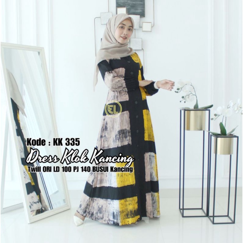 Gamis twill ori by Batik Elzhaf KK335