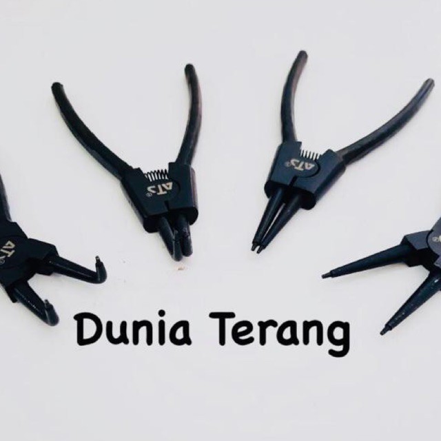 Tang Ring Per ATS ste bte sti bti Circlip Pliers Snapring Lurus Bengkok Buka Tutup - Snap Ring Veer