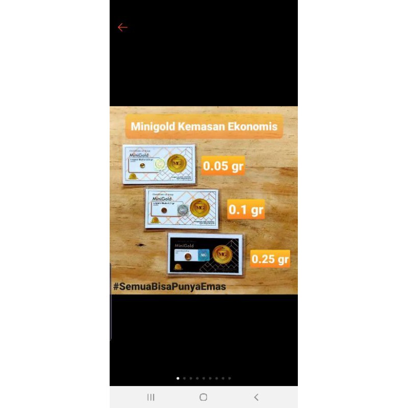 Minigold 0.025 gram