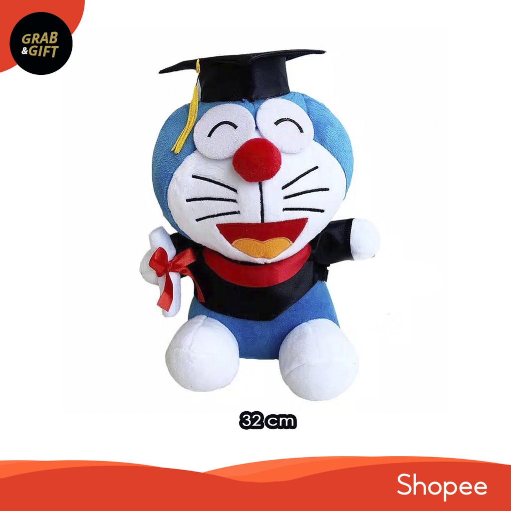 Boneka Doraemon Wisuda Graduation Hadiah