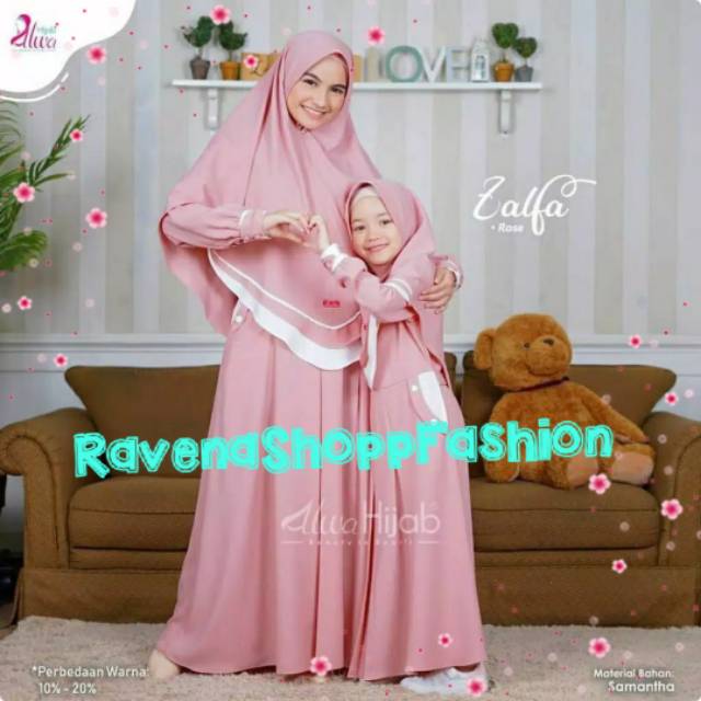 ⭐️GAMIS COUPLE MOM KIDS ZALFA/Gamis Termurah/Gamis Terlaris/ Gamis Couple mom kids