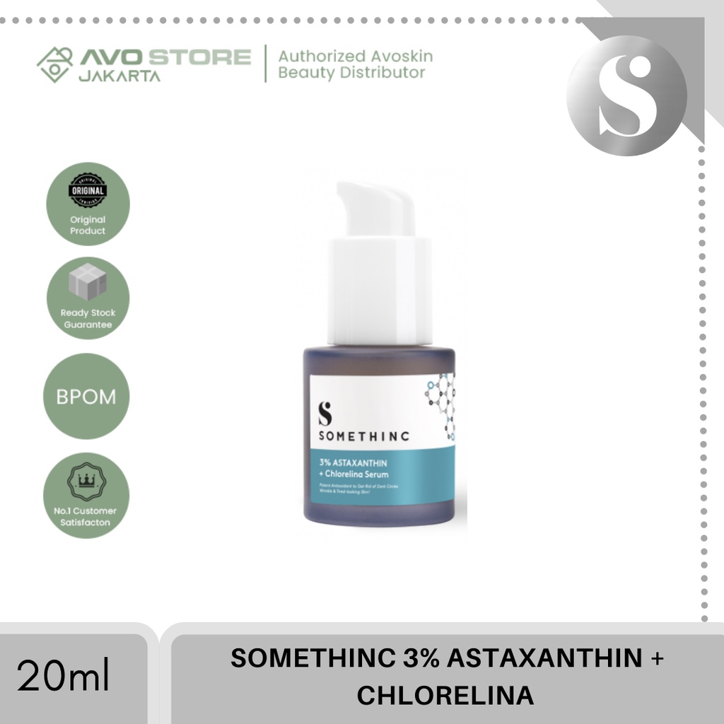 SOMETHINC Astaxanthin + Chlorelina - Serum Solusi Mata Panda &amp;amp; Kulit Lelah