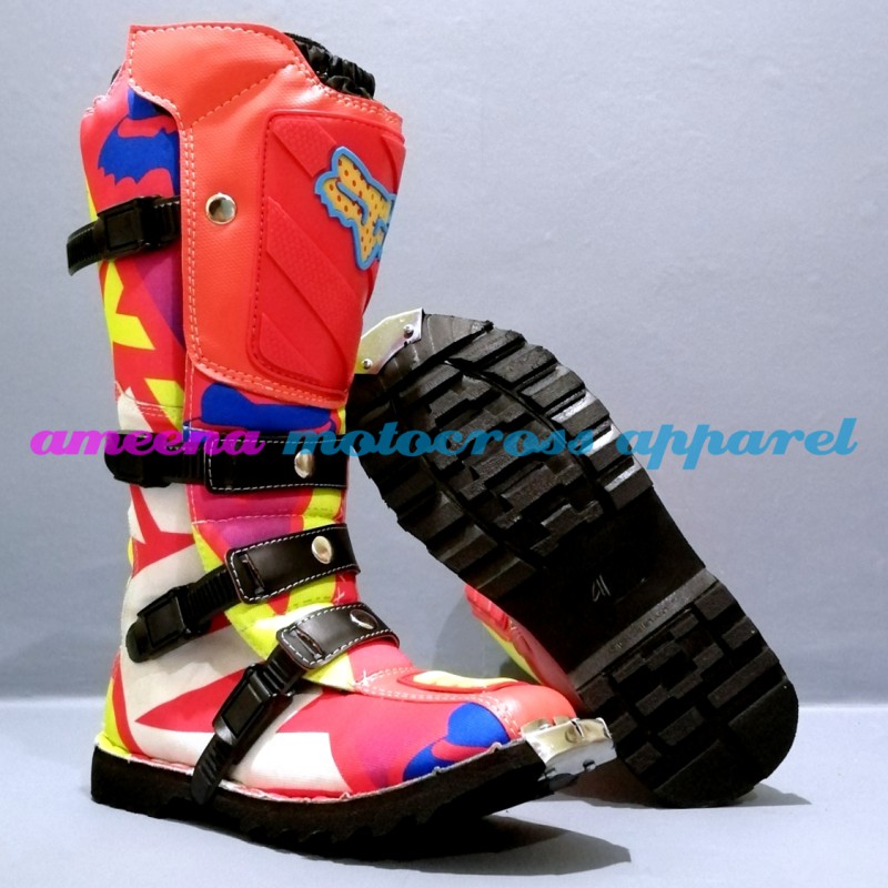 Sepatu Cross Fullprint Besi - Sepatu Trail Motocross - Sepatu MX Adventure - 002