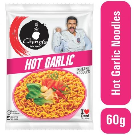 

------] HOT GARLIC INSTANT NOODLES CHING'S 60G / camilan cepat dan lezat