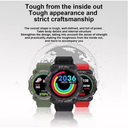 Smartwatch FD68 Jam Tangan Pria Wanita Digital Astronaut Watchface Bluetooth Heart Rate Sport Wtach