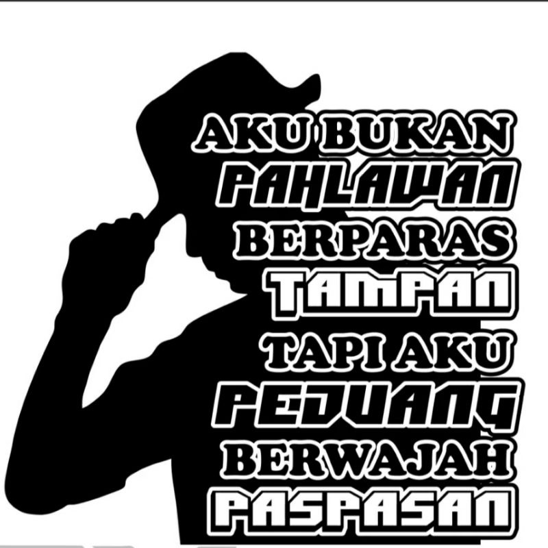Stiker Cutting Stiker Mobil Stiker Tulisan Kata Kata Keren Berparas Tampan Sticker Truk Trek Grandma