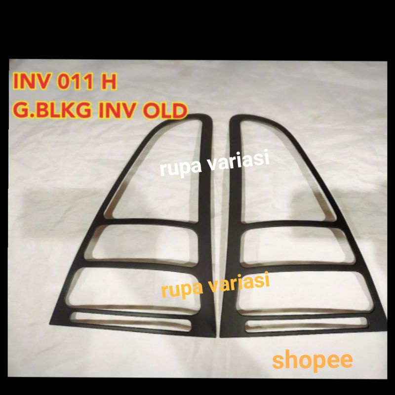 Garnish GARNIS lampu STOP belakang TOYOTA INOVA INNOVA 2004 sampai 2008 2006 2007 2005 CHROME CROME &amp; HITAM DOFF