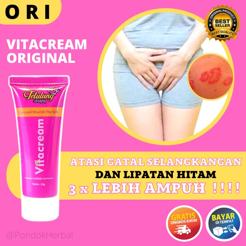Vitacream Gatal Selangkangan Original COD - Vita Krim Gatal Selangkang Pria Wanita