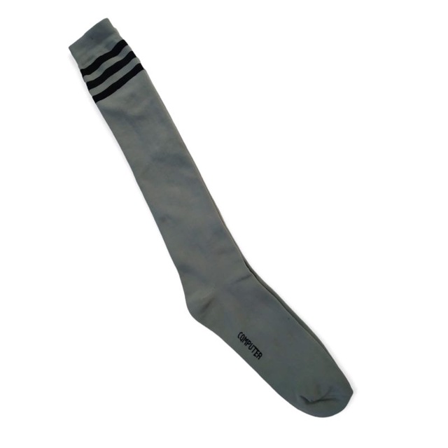 Overknee Socks Garis Strip 3 Sepaha Bahan Tebal Overknee Polos Kaos Kaki Wanita Kaos Kaki Panjang Korean Style Overknee Panjang-5