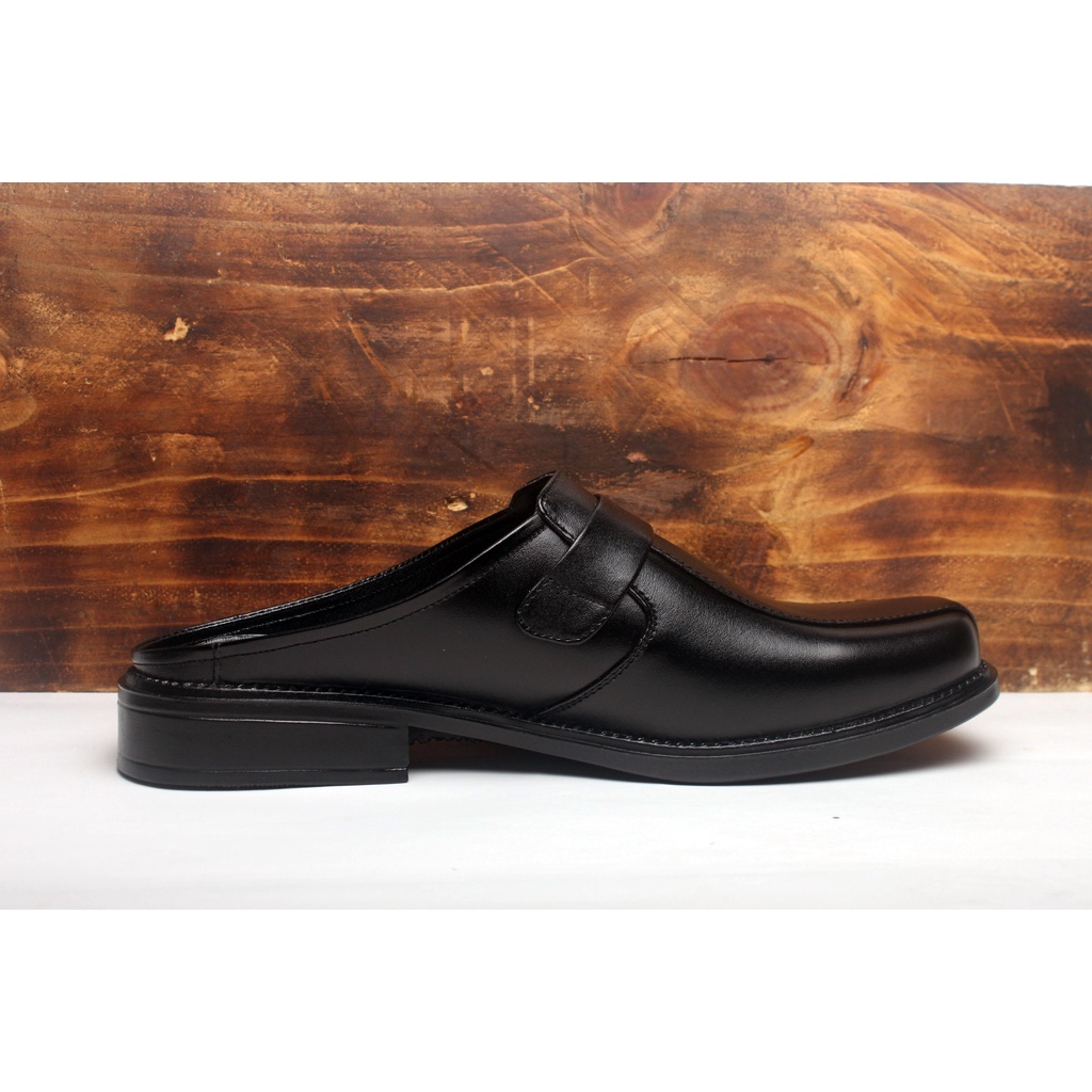 Sandal Sepatu Pria Kulit Asli Rasheda VL 02 Selop Tutong Bustong