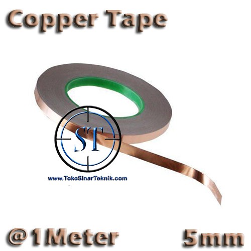 1 Meter 5mm Copper Tape Foil Isolasi Solatip Tembaga Jalur PCB Mod