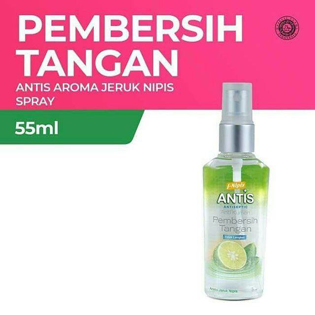 Antis Hand Sanitizer Jeruk Nipis Spray 55 Ml