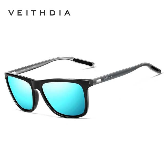 Bergaransi ! Veithdia Kacamata Retro UV Polarized Sunglasses - 6108