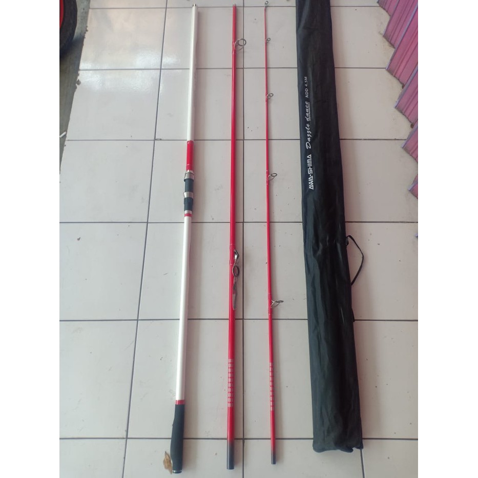 Joran Sambung 3 Merk Awashima Dazzle Dance Panjang 4.50cm Cast 300Gr Carbon