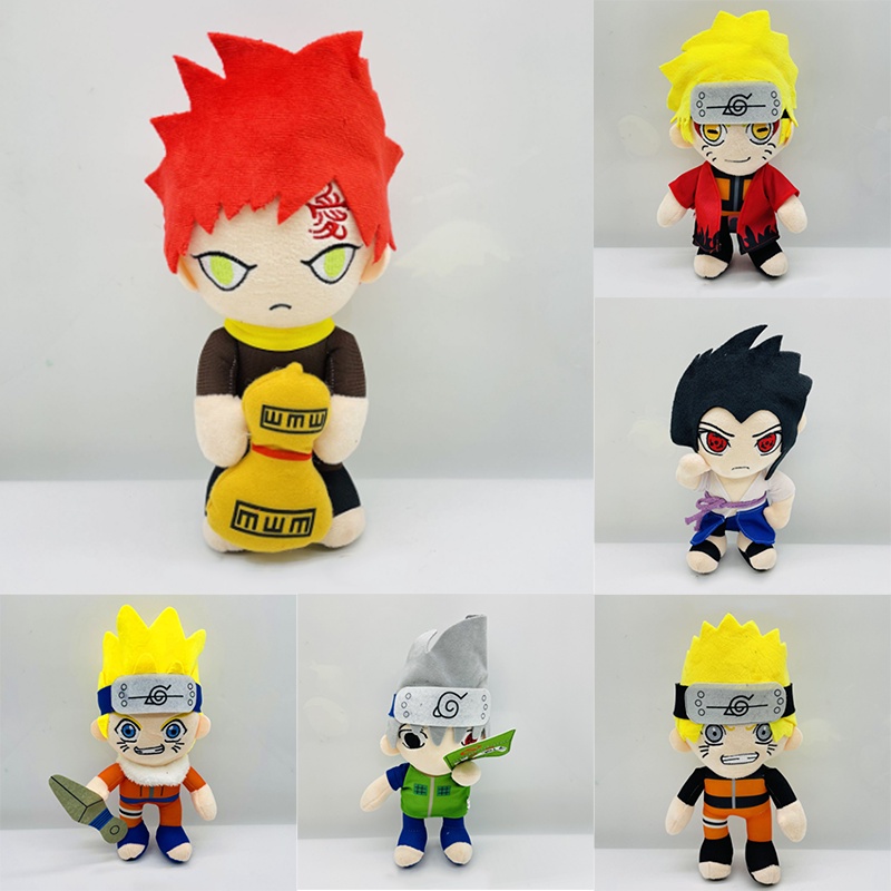 Mainan Boneka Boneka Plush 11&quot; Lembut Dan Cuddly Untuk Anak Tema Uzumaki Kakashi Uchiha Itachi Kurama