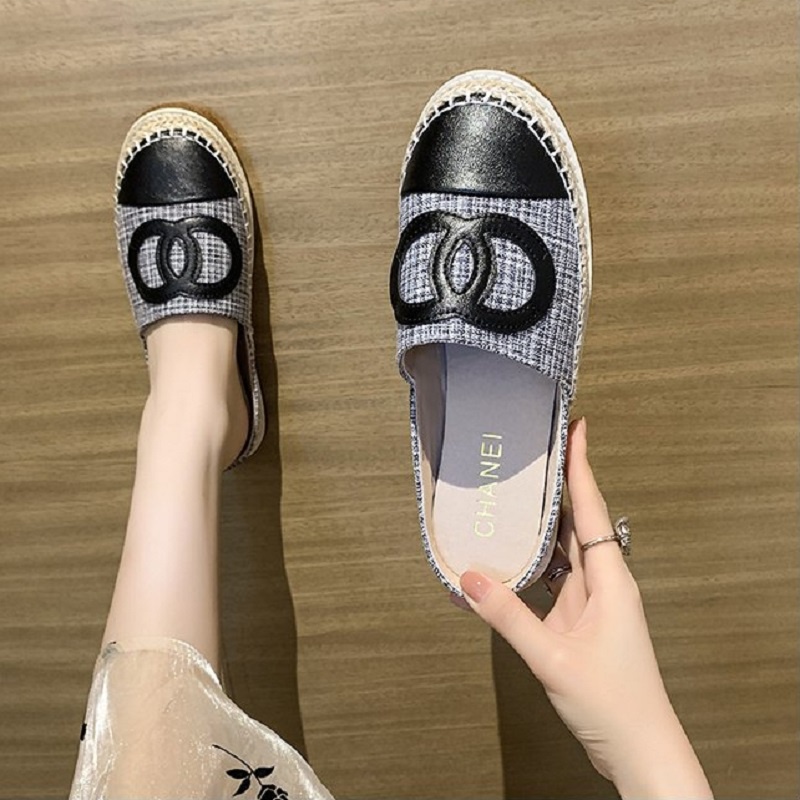 DDS10996 Flat Shoes Wanita Sandal Mules Fashion Import Much Espadrilles Ready Jakarta Bisa COD (With Box)