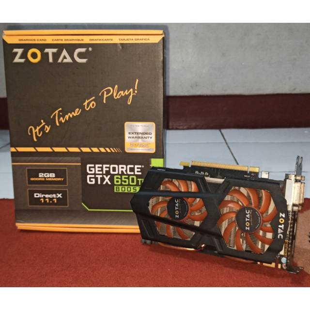 Zotac gtx 650Ti boost VGA Card (Bekas)