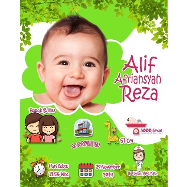 Paket Template Cover Biodata Bayi BIOBABY Lucu Model Terbaru PSD Usaha Percetakan Multimedia Termurah Terlaris NP8