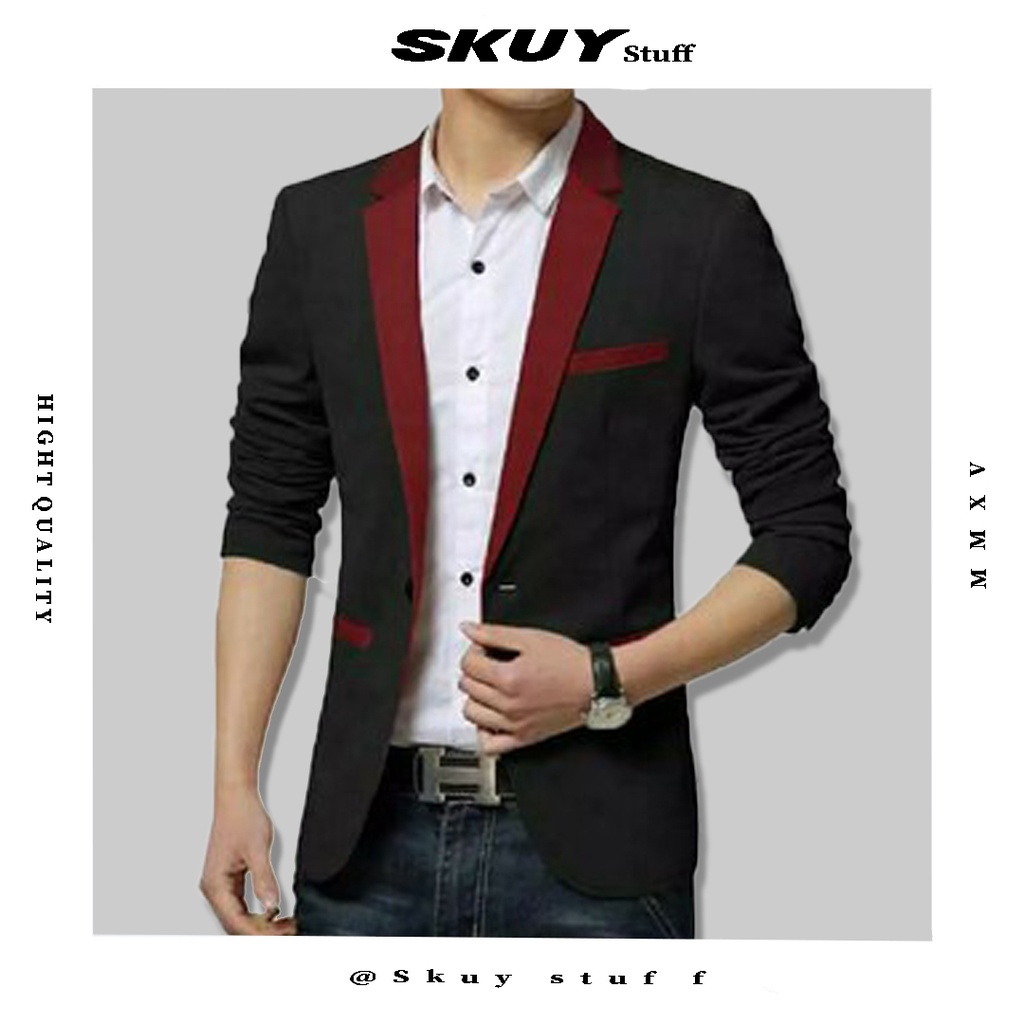 Jas Pria Formal Casual Slimfit Pengantin / Blazer Pria Slim Fit Casual Korea / Jas Blazer Pria / Jaz
