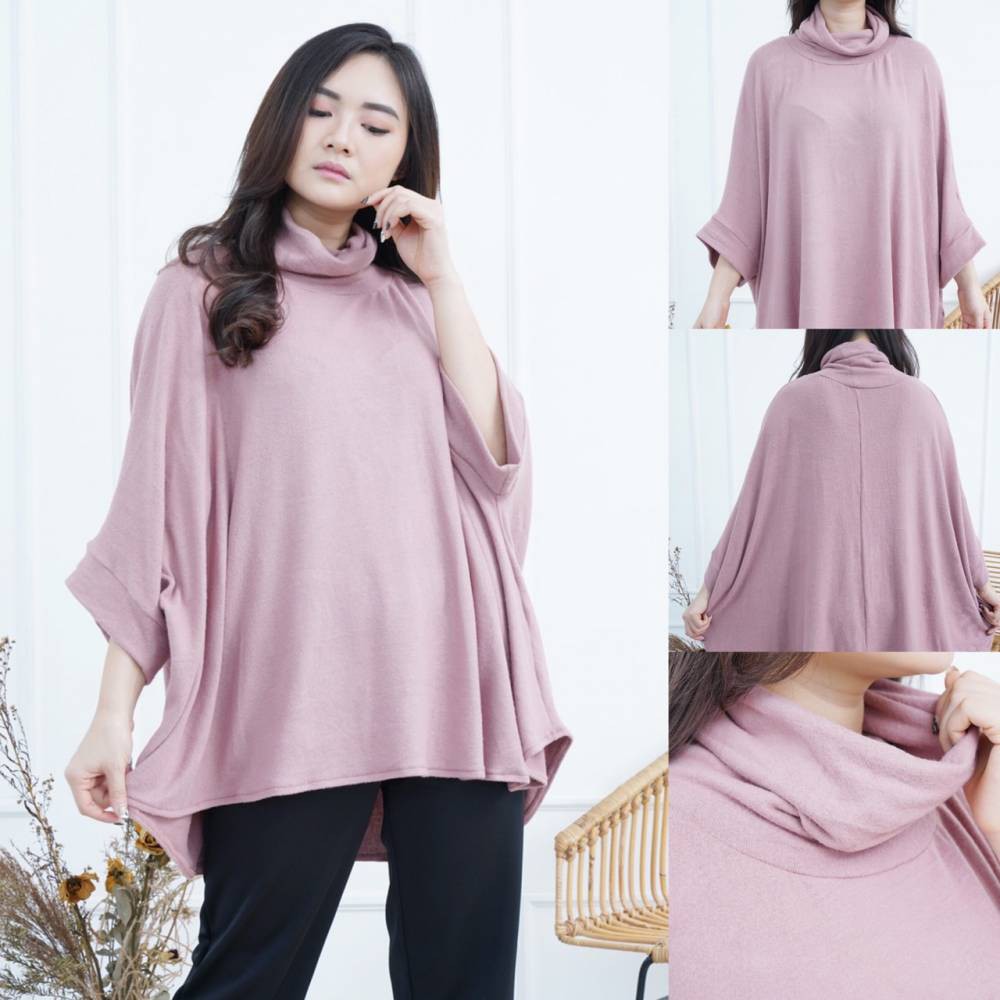 [baju wanita korea]  Baju Atasan Wanita Batwing Blouse Korea Big Size Jumbo
