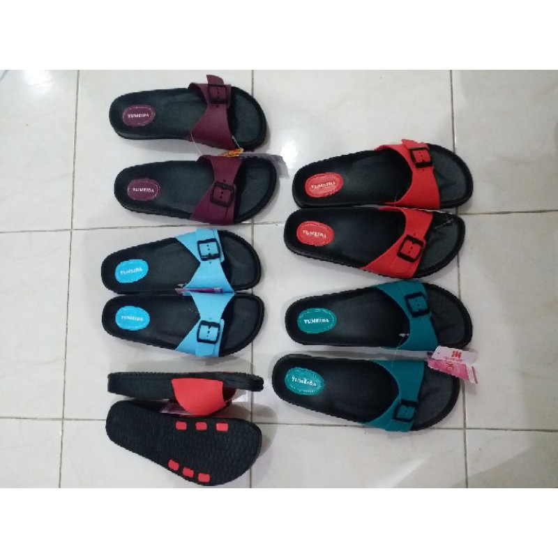 ORIGINAL. Sandal slop gesper wanita YUMEIDA LD 9061 L Size 37-41-2