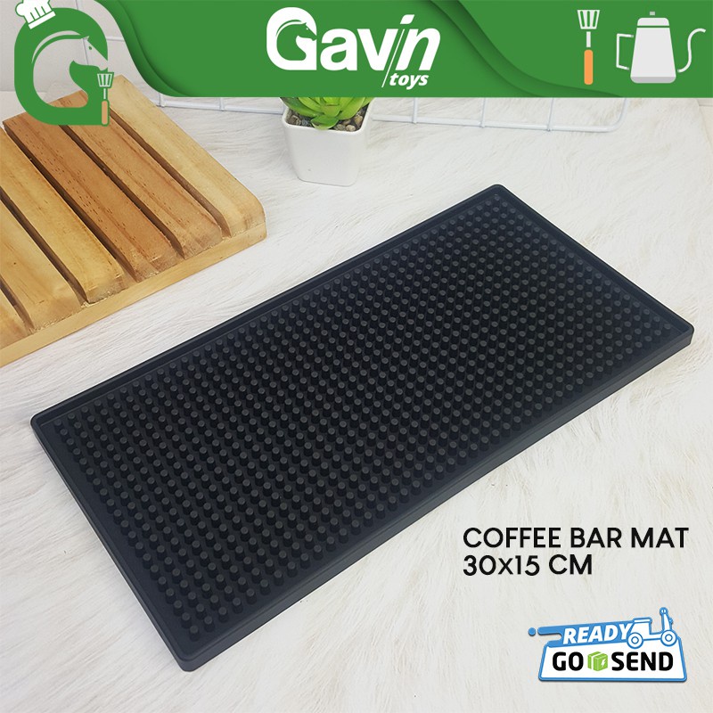 Jual Barmat Karet Rubber Bar Mat Tatakan Meja 30cm Spill Mat Bar Dapur