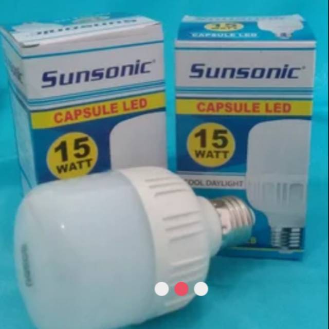 Bola Lampu Led Sunsonic 15 Watt Model Eksklusif Tabung/ Tube