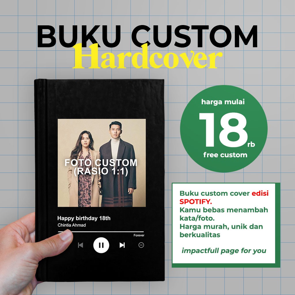 

BUKU custom hardcover catatan notebook harian hadiah