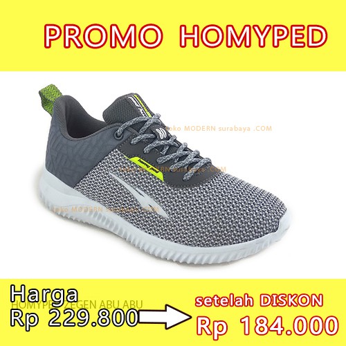 HOMYPED ZEGEN ABU ABU sepatu pria sepatu sneakers