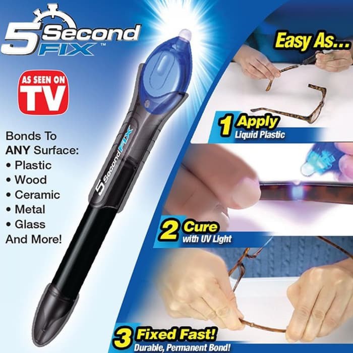 Lem Ajaib Serbaguna 5 Second Fix Dengan Sinar UV  Magic Super Glue Power Tool