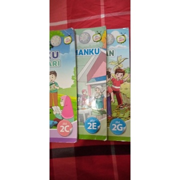 3 pcs buku tematik terpadu JSIT  kelas 2 krklm 2013