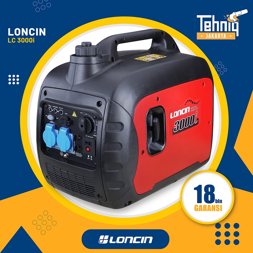 Generator Genset Listrik Portabel LONCIN LC 3000i Inverter Series 2500 Watt