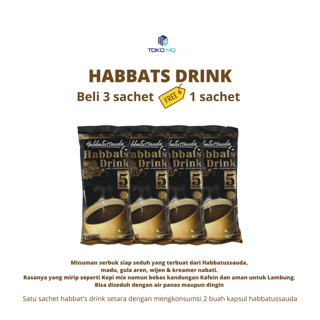 

Toko MQ - Habbats Drink Promo Bundling Beli 3 Gratis 1 24 Gr