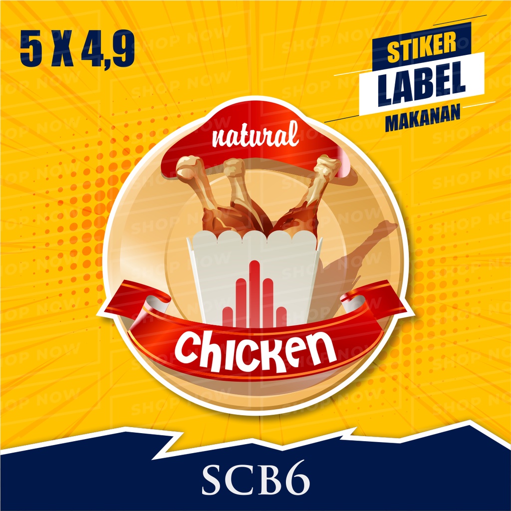 

SCB6 Stiker Label Makanan dan Minuman uk (5x5cm)
