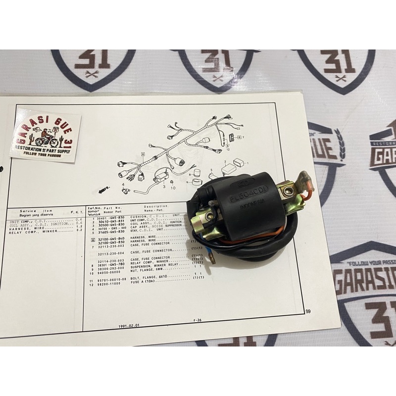 Koil Coil Ignition Honda Astrea Grand Astrea Prima Star KGD Kualitas Ori