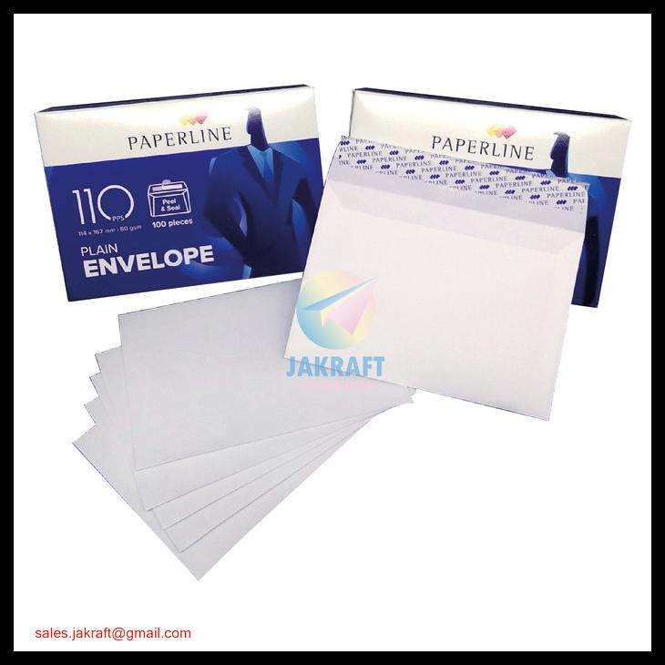 

Amplop Putih Polos Paperline 110 Isi 100 (114 X 162 Mm) 80 Gram Gsm Kode 617