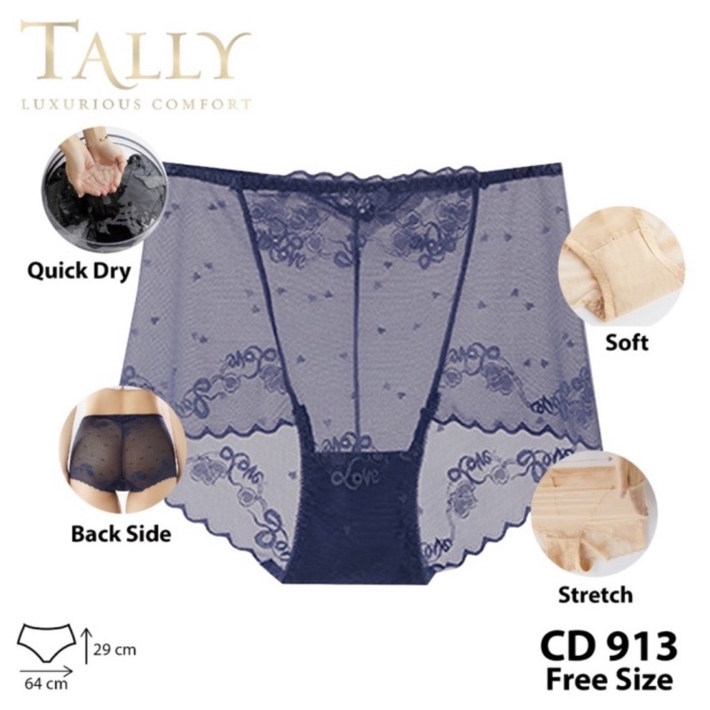 CD lace bigsize| Celana Dalam Bigsize TALLY 913 Transparant Lace