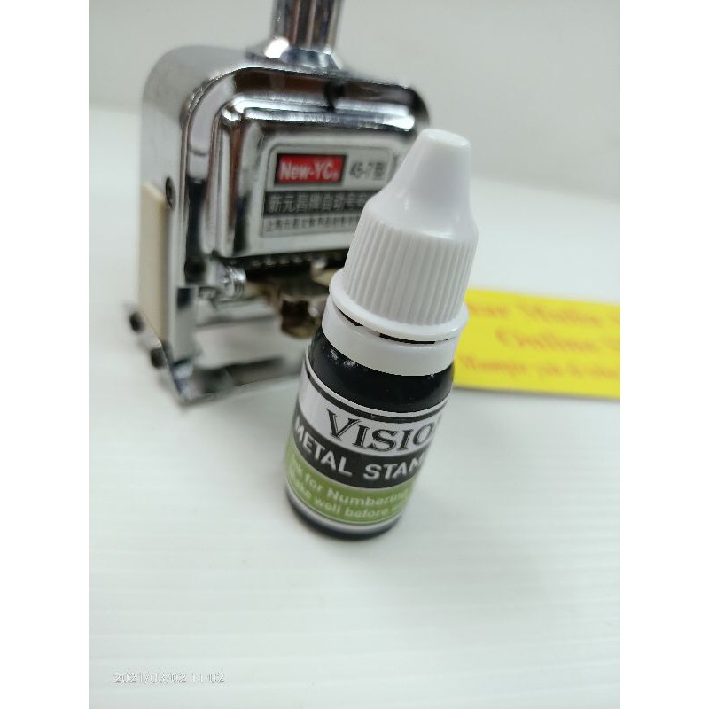 

Tinta Numerator VISION METAL STAMP INK