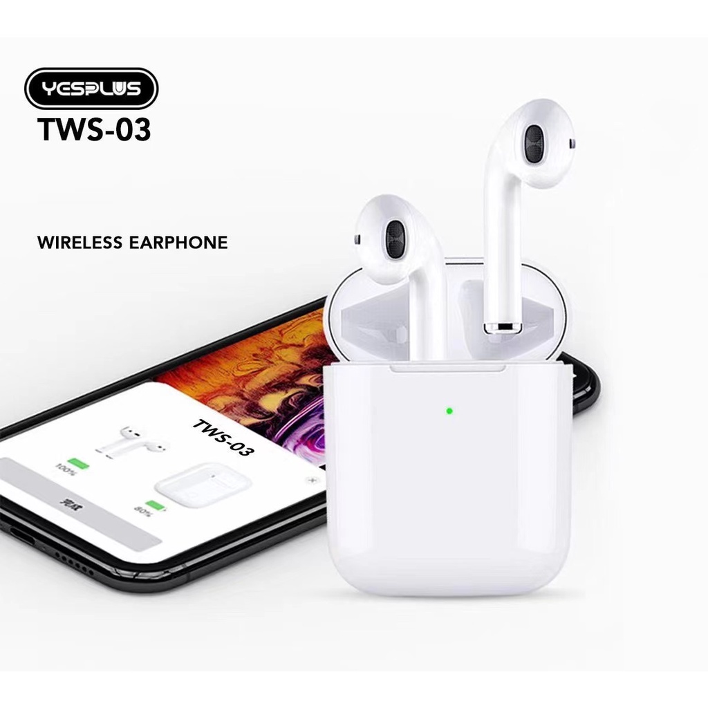 【33LV.ID】TWS-03 Headset Twins Original Wireless Beautiful Design Good Sound