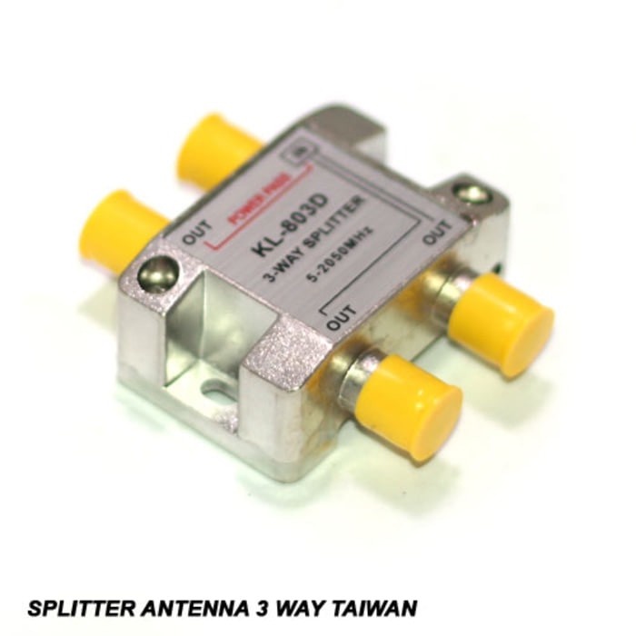 Splitter Antena 3 Way Taiwan / Spliter penguat TV 3 cabang Taiwan