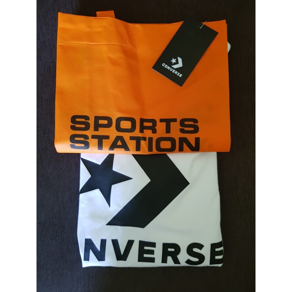 kaos pria murah converse original baju lengan pendek BARU putih sz L wahite jarang ada SALE v2q