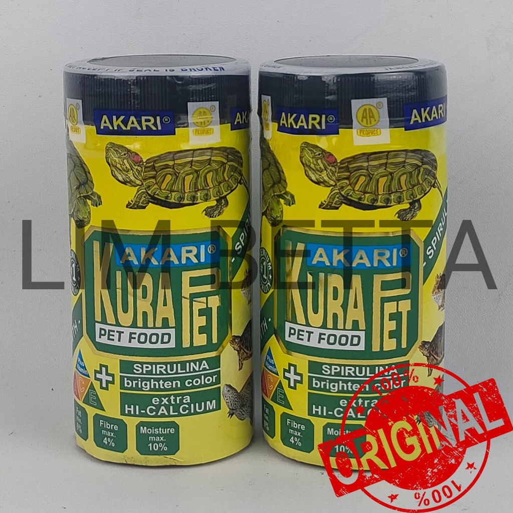 AKARI KURA PET 100 GRAM HI GROWTH + SPIRULINA + HI CALCIUM 1 MM