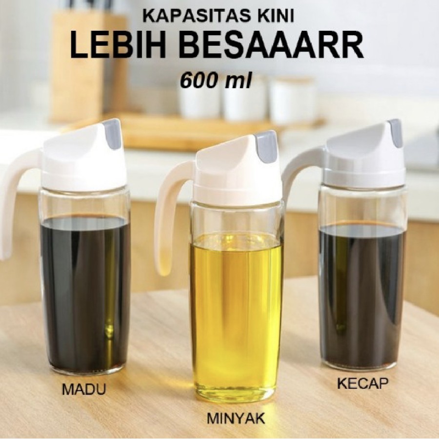 BOTOL Automatic oil dispenser 600ml BUY 1 GET 1 lebih praktis